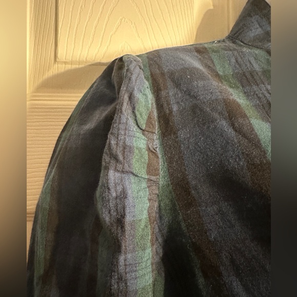 Blackwatch Plaid  Tunic Flare Sail To Sable Size Med. Green & Navy. - Picture 8 of 12